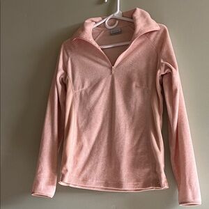 Columbia Light Pink Quarter-Zip Pullover